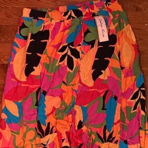 Vibrant Multicolor Maxi/ midi Skirt